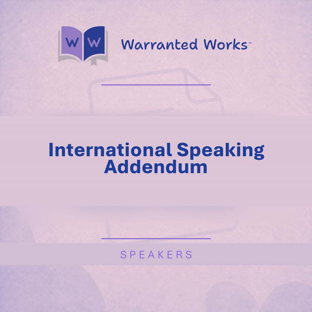 International Speaking Addendum Kit