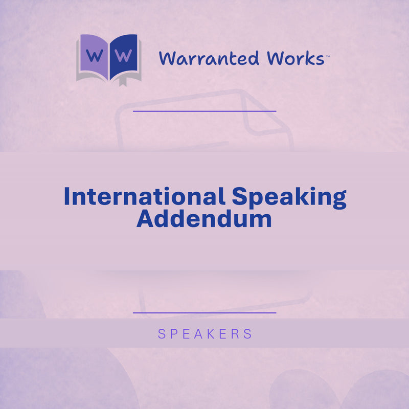 International Speaking Addendum Kit