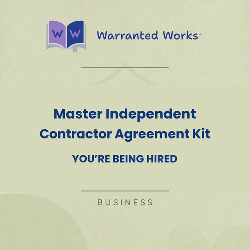 Master Independent Contractor Agreement Kit — You're Being Hired