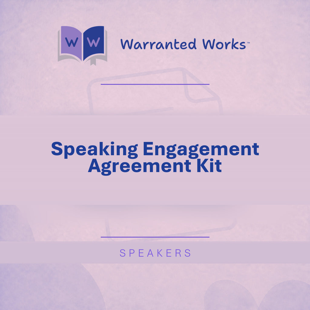 Speaking Engagement Agreement Kit