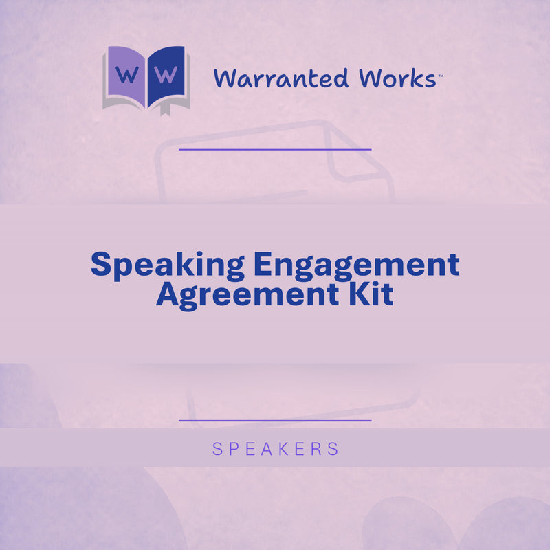 Speaking Engagement Agreement Kit