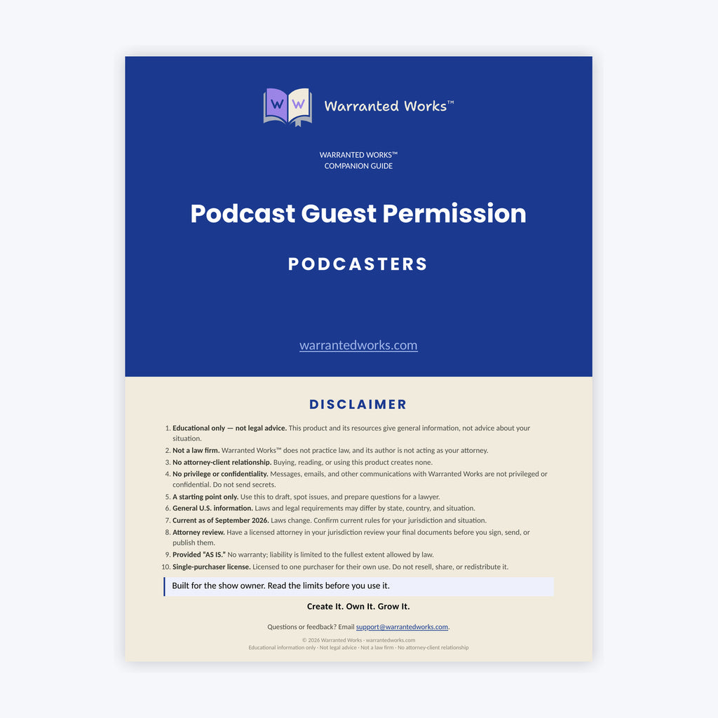 Podcast Guest Permission Kit