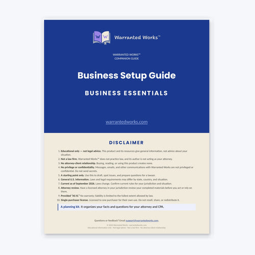 Business Setup Guide