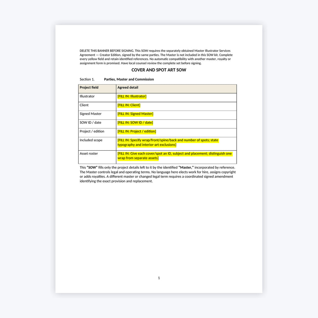 Illustrator SOW Kit — Creator Edition