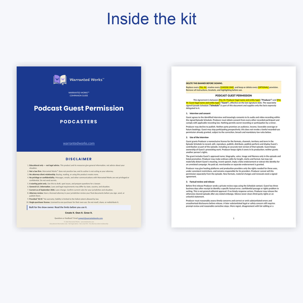 Podcast Guest Permission Kit
