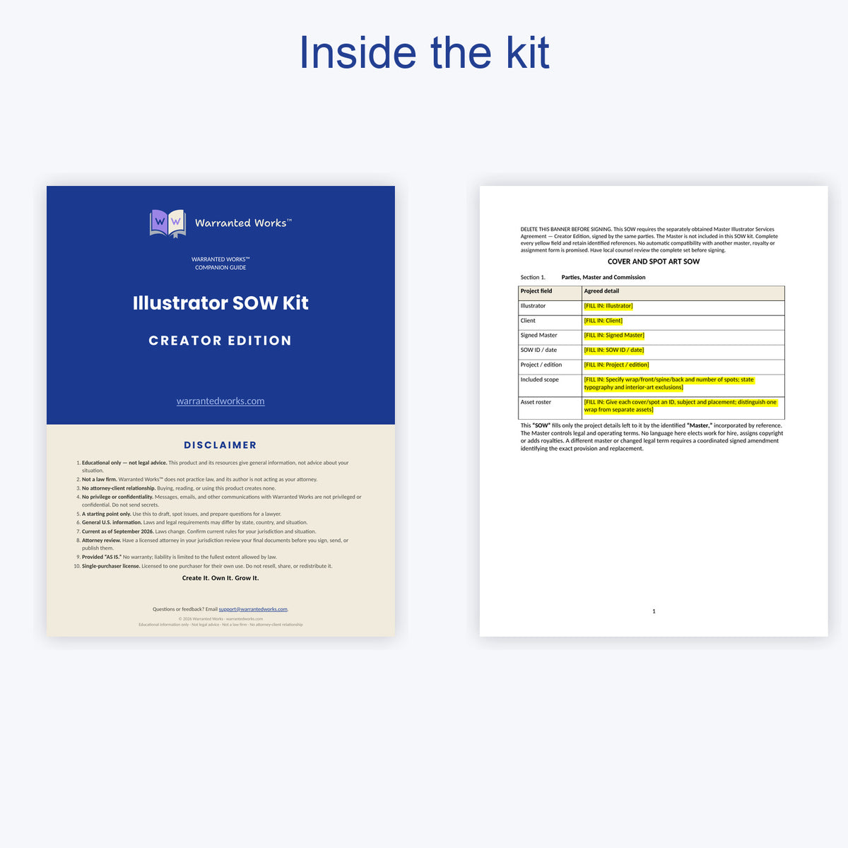 Illustrator SOW Kit — Creator Edition