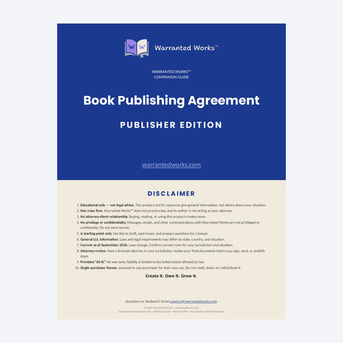 Book Publishing Kit - Publisher Edition — Companion Guide cover